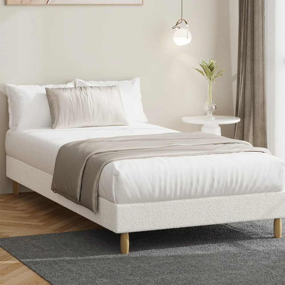 Siena Boucle Bed Base - Single