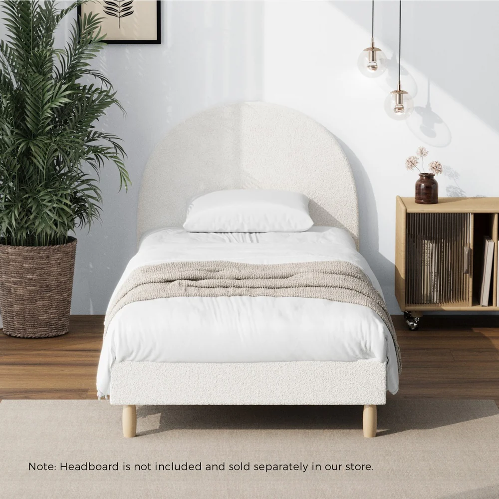 Siena Boucle Bed Base - Single - Image 7
