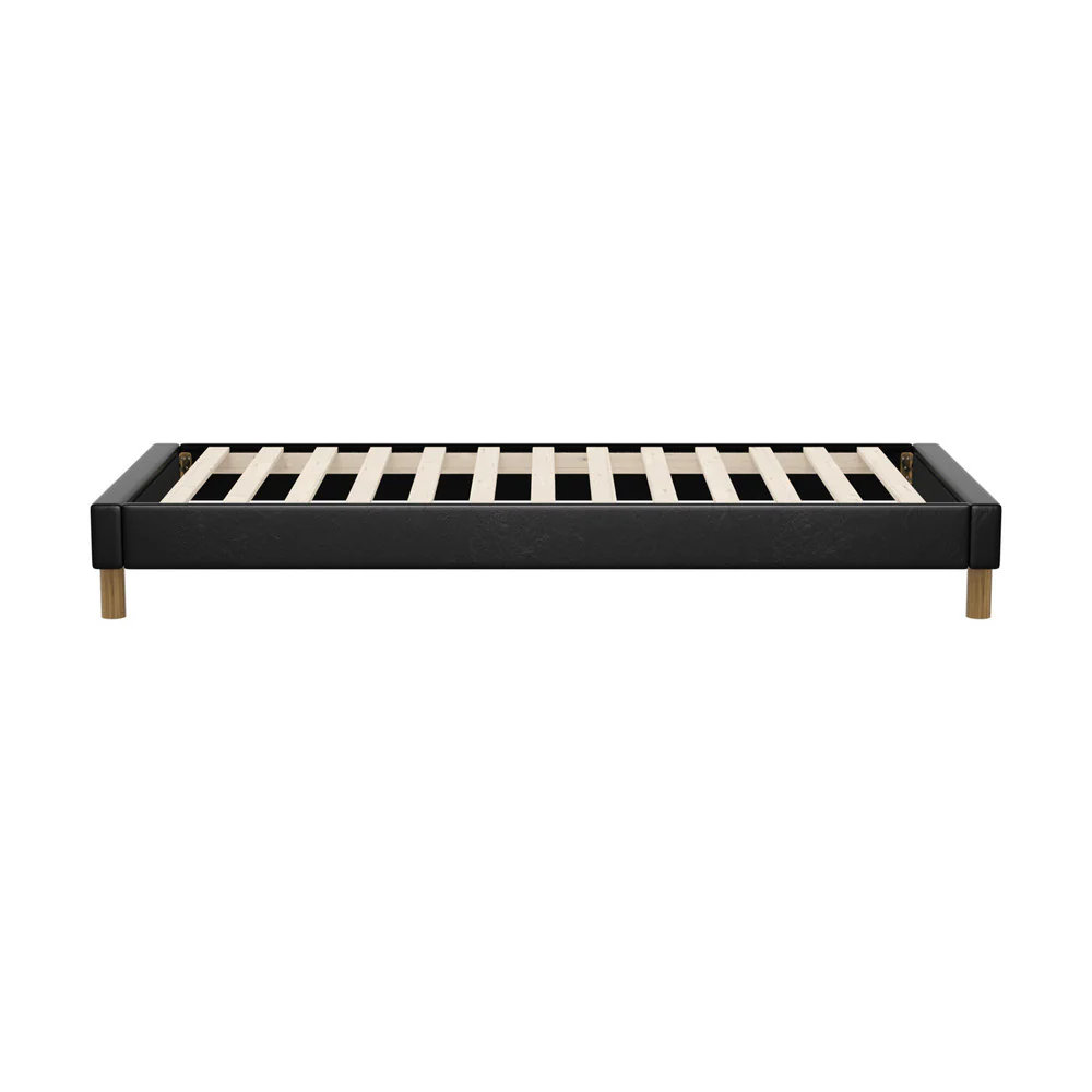 Siena Faux Leather Bed Base - Single - Image 5