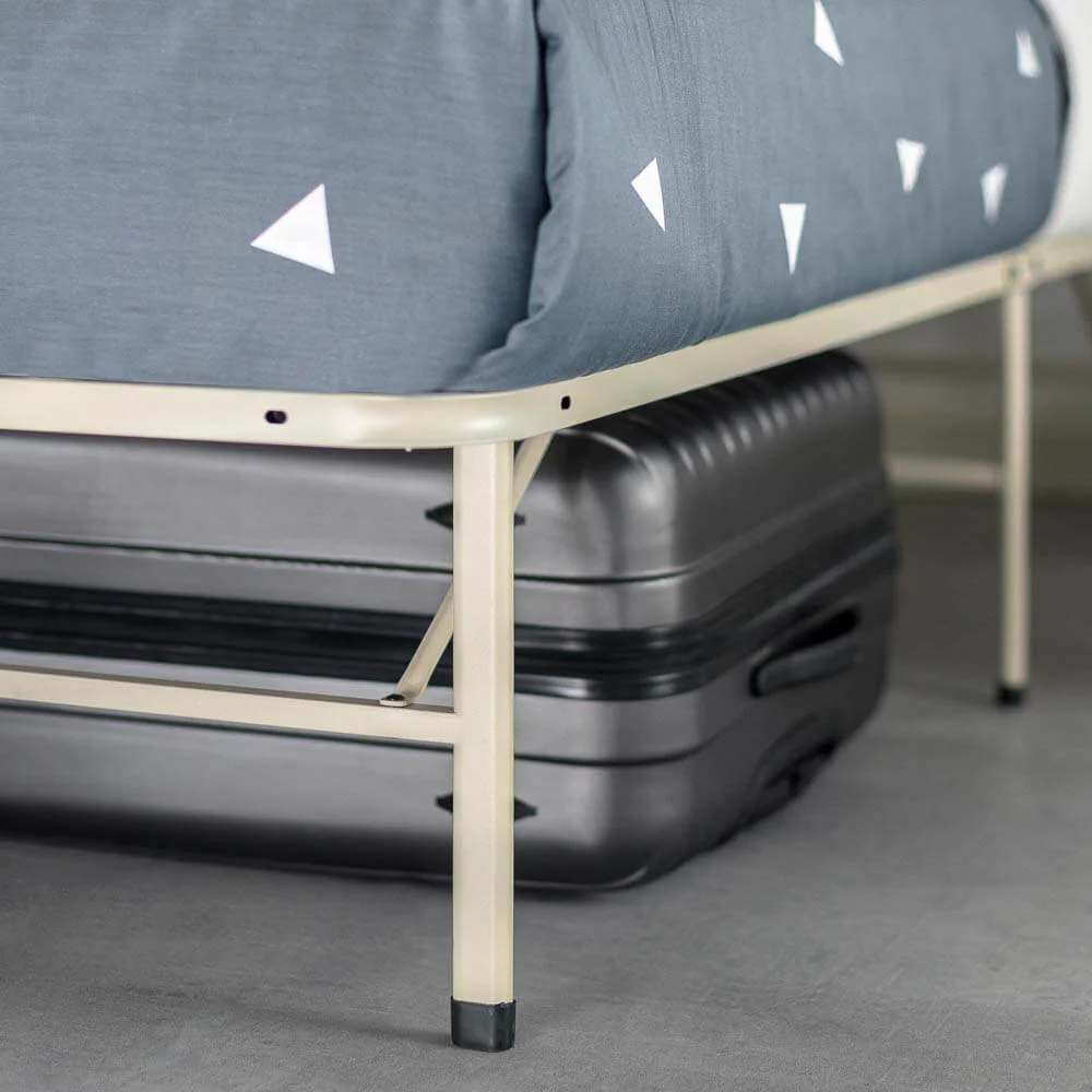 SmartBase Folding Metal Bed Base White Queen - Image 7