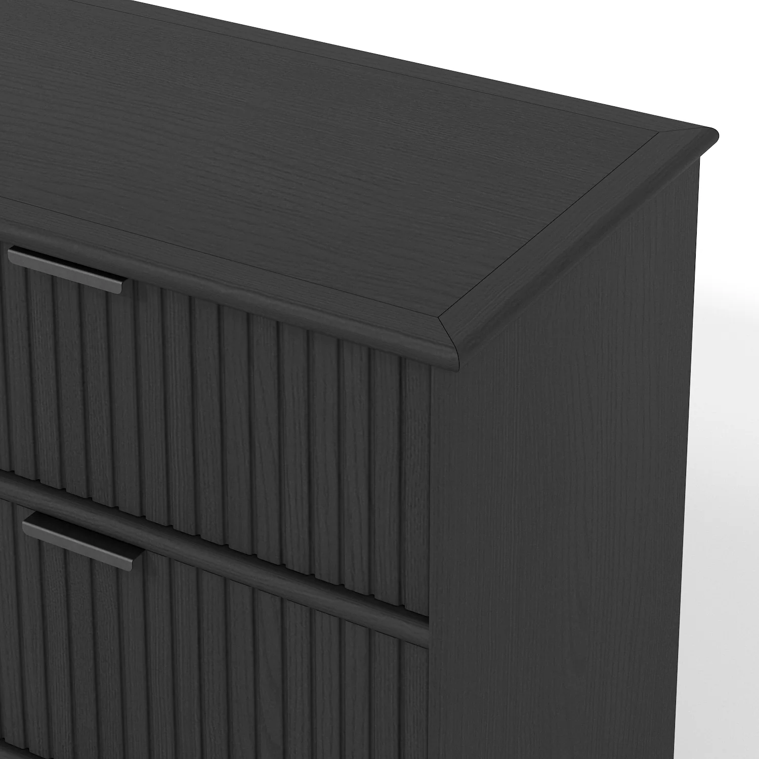 Sorrento 6 Drawer Chest - Black - Image 6