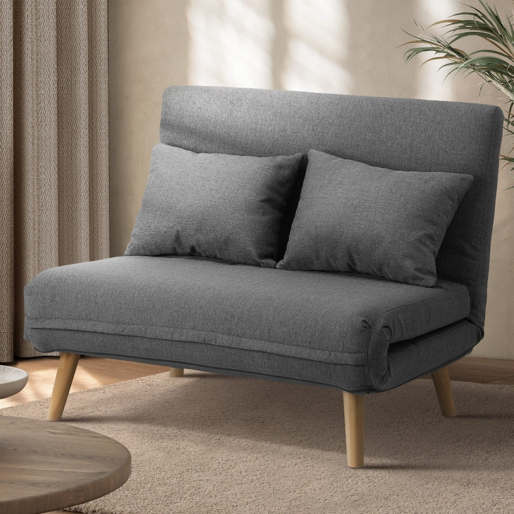 Tabitha Linen Fabric Sofa Bed - Image 2