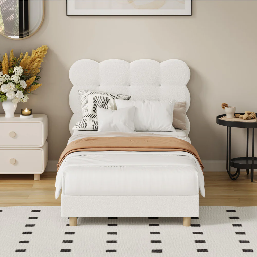 Winslow Boucle Platform Bed - Image 2