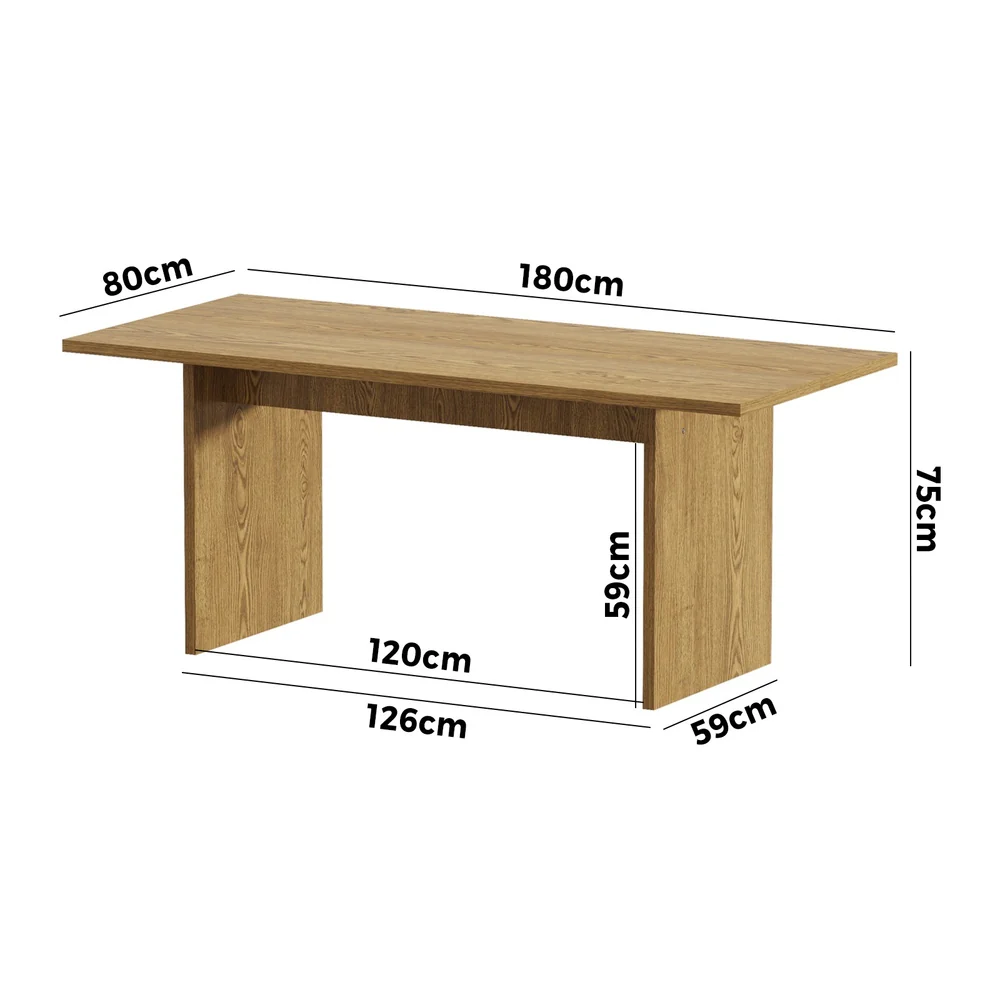 Wyatt Dining Table Oak - Image 4